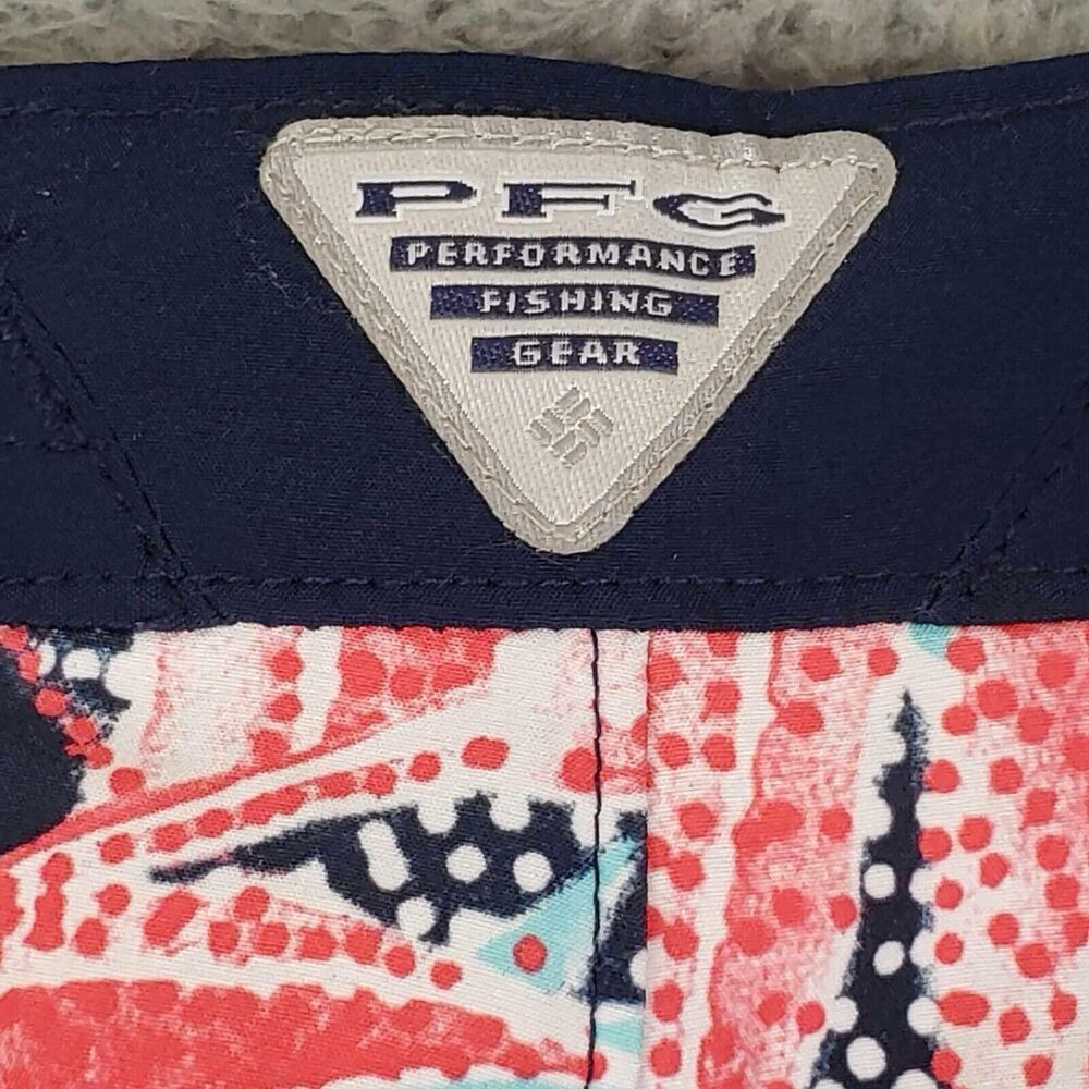 Columbia Women's Swim Shorts - Coral and Teal Floral - Picture 7 of 12